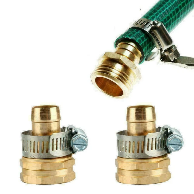 Garden Hose Repair Mender Kit Hose Connector 3/4 Male Set Connector J0G1