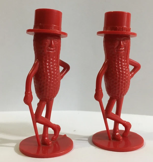 Vintage Planters Mr Peanut Salt & Pepper Shakers - Red (1000663)