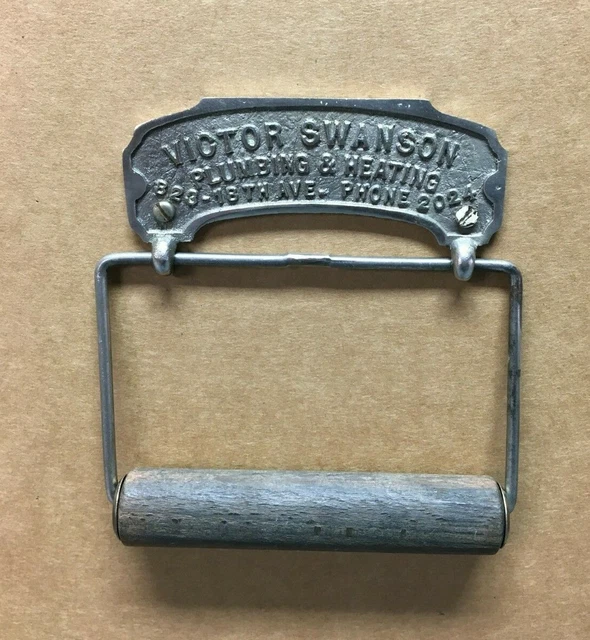 Antique Wolverine Brass Works Toilet Paper Holder VTG Plumbing & Heating 478-22B