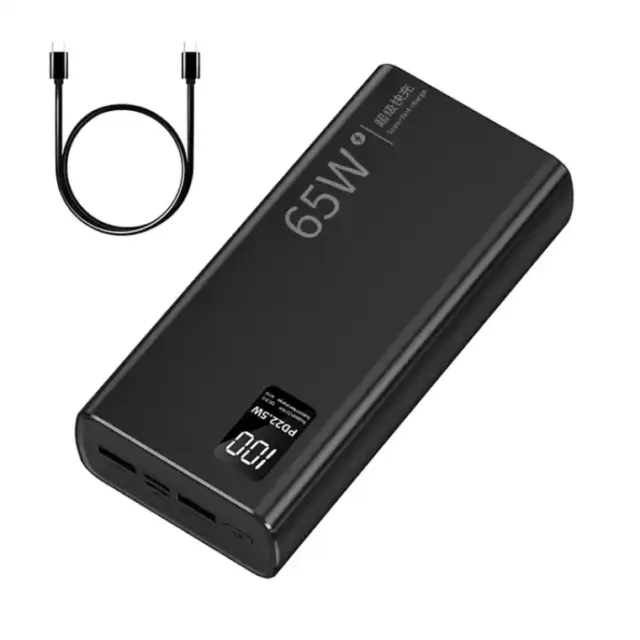 65W  Power Bank Quick Charging Power bank Portable Charger For phones