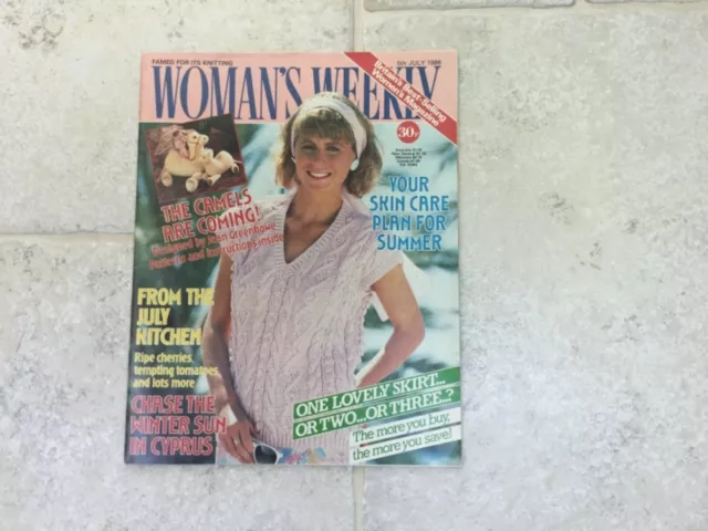 Women’s vintage/collectors magazine, Woman’s Weekly 5th July 1986