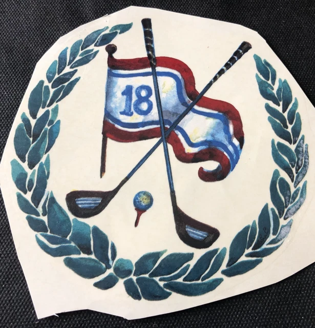 "Calcomanía vintage tobogán de cerámica - 2 orificios 18 placas - 3,25", 6"