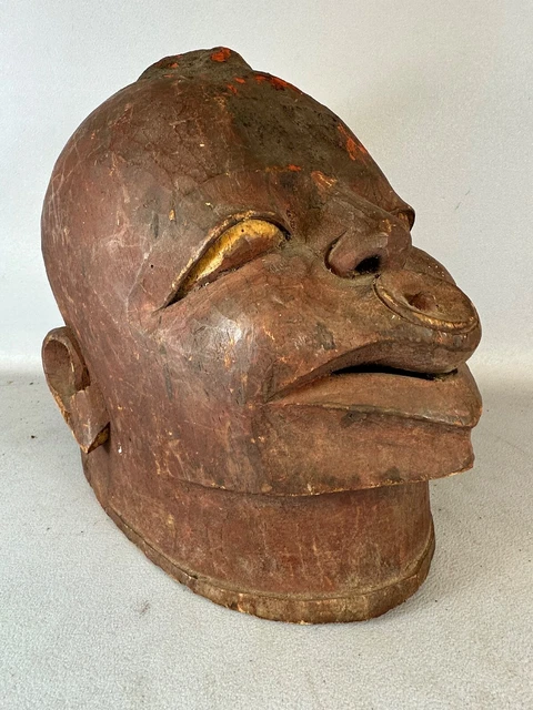 231224 - Rare African Makonde helm mask - Tanzania.