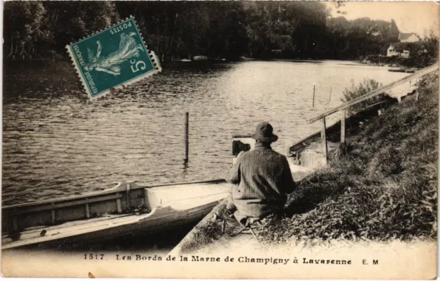 CPA Les Bords de la Marne a Champigny a La Varenne (1352152)