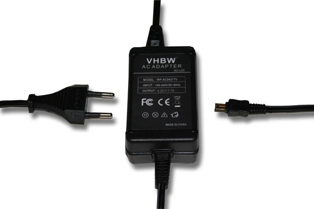 Adaptateur secteur pour Sony Cybershot DSC-H 10 DSC-H 50 DSC-H 70 DSC-HX 7 V