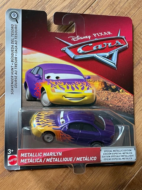 DISNEY/PIXAR CARS SCAVENGER HUNT CHASE METALLIC MARILYN Purple with Flames