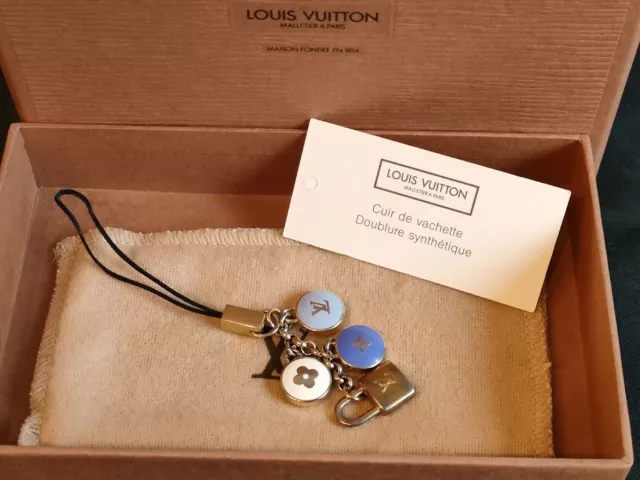 Auth Louis Vuitton Jeff Koons Rabbit Bag Charm Key Holder Blue 8E180550 