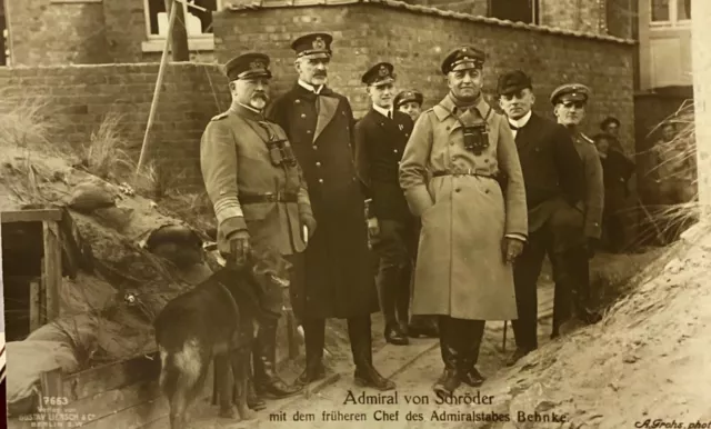 Admiral v,SCHRÖDER mit d.Chef d.Admiralstabes BEHNKE, A.Grohs