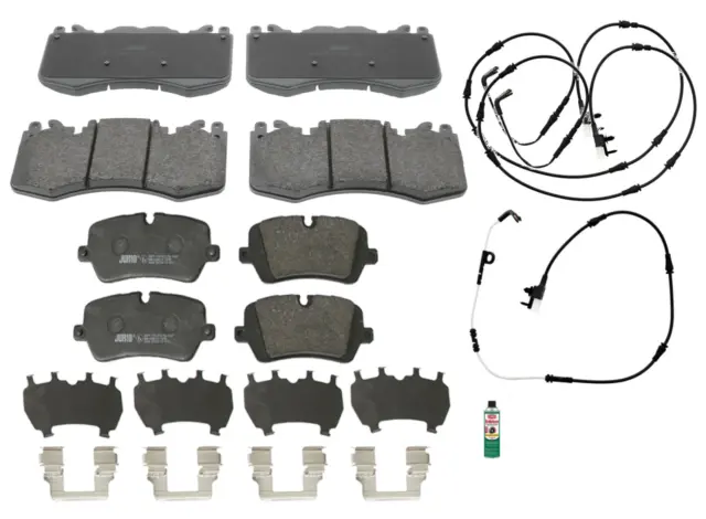 For Range Rover Sport HSE HST SE OEM Front & Rear Brake Pad + Sensor, Cleaner