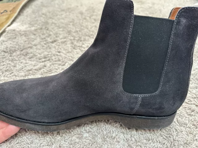 Mens Common Projects Gray Suede Chelsea Boots 47