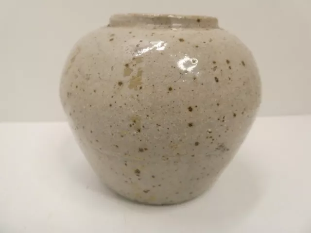 Antique Early Pottery Stoneware Chinese Ginger Jar Pot Vase