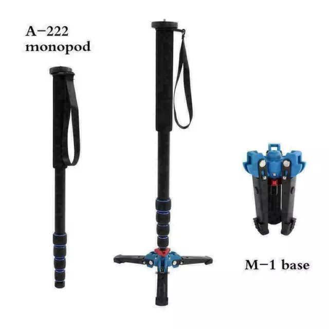 A-222 Camera Monopod with Ball Head+Base Tripod Stand Load 5KG for DSLR Camera 3