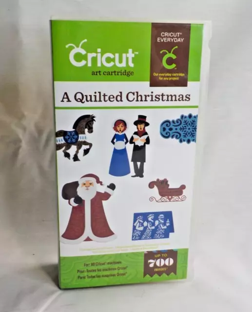 Cartucho Artístico Cricut - A Acolchado Navidad - Hasta 700 Imágenes - Sku 310497