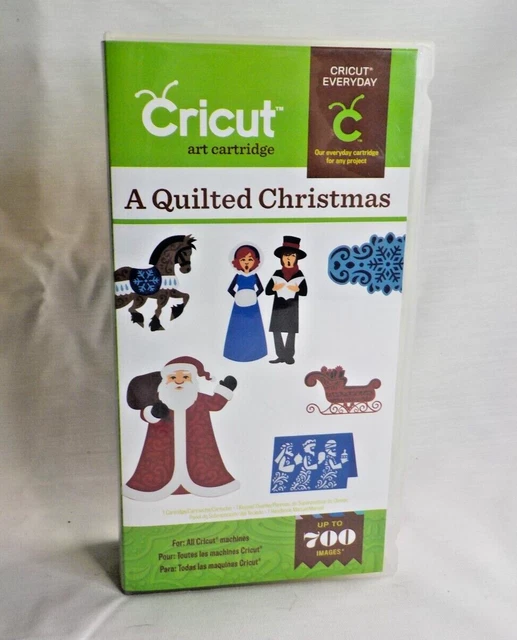 Cartucho Artístico Cricut - A Acolchado Navidad - Hasta 700 Imágenes - Sku 310497