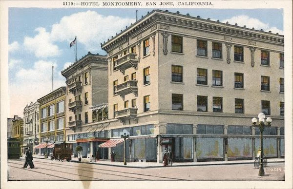 San Jose,CA Hotel Montgomery Santa Clara County California Pacific Novelty Co.