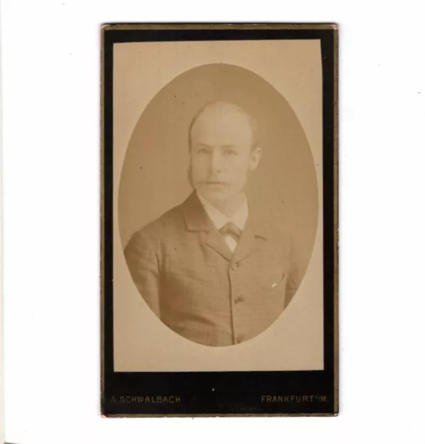 CDV Foto Herrenportrait - Frankfurt Main 1880er