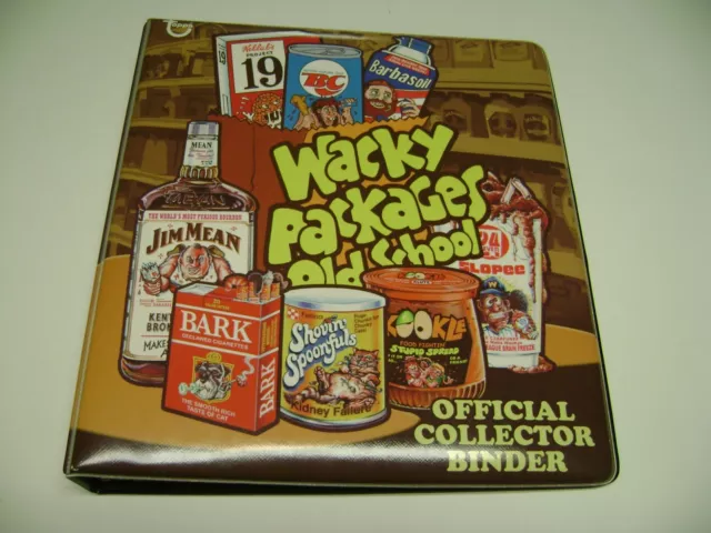 2010 Topps WACKY PACKAGES Old School Series 1 Brown Official Collectors Binder