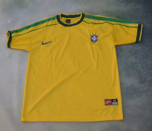 BRAZIL NATIONAL TEAM VINTAGE 2000 NIKE INTERNATIONAL SOCCER JERSEY