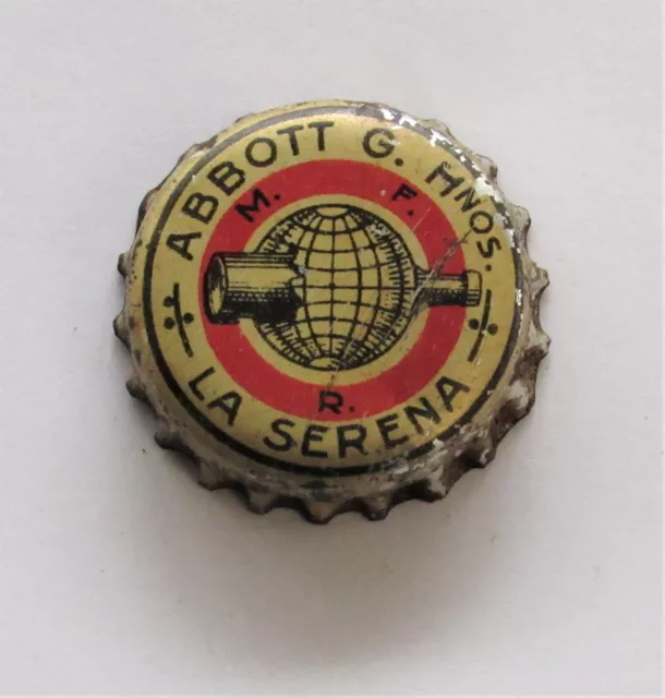 Chile Abbott La Serena Bottle Cap cork 1920´s very scarse