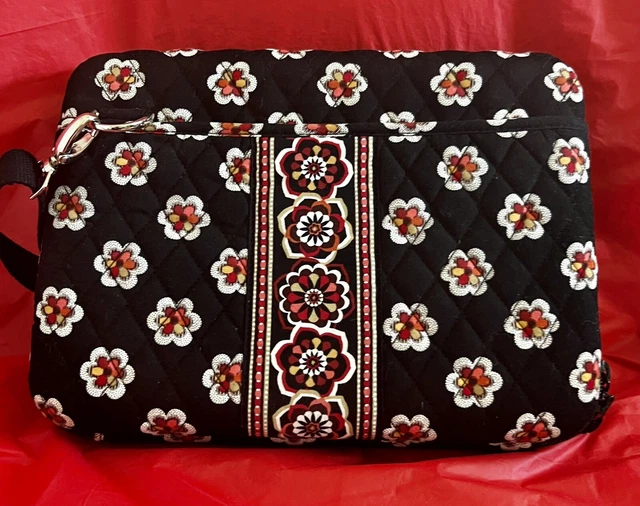 Vera Bradley Hard Side Laptop Computer Case Blue Floral Print