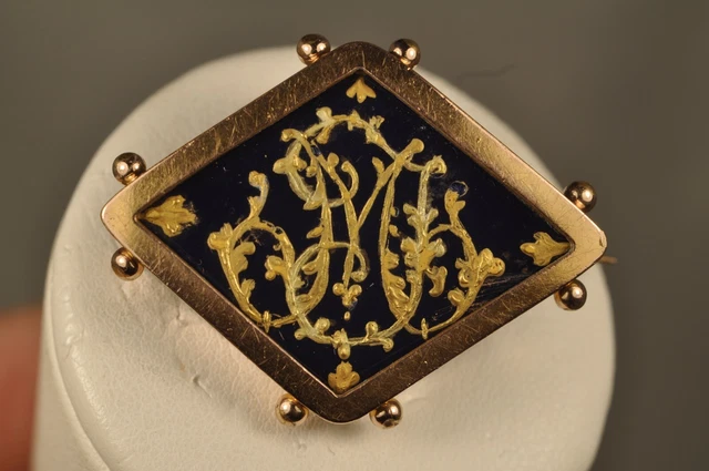 ANCIEN BROCHE EMAIL de Limoges Ch. PELTANT ANTIQUE Brooch Limoges Enamel, Spilla EUR 140,00