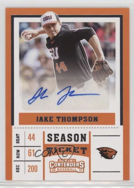 2017 Panini Elite Extra Edition College Tickets Jake Thompson Rookie Auto RC
