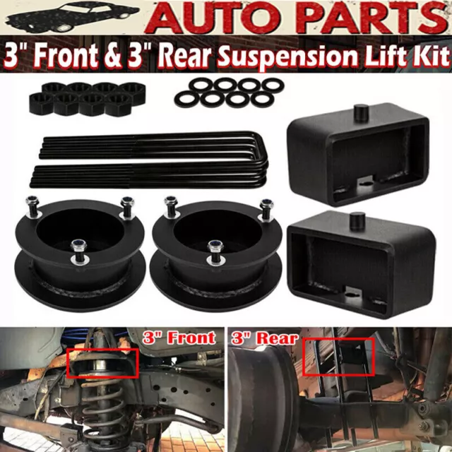 3" Front + 3" Rear Full Lift Kit for 1994-2001 Dodge Ram 1500 4WD 2WD Suspension