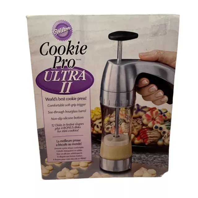 Wilton Cookie Pro Ultra II Cookie Press With 16 Disks UVG