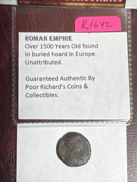 Stocking Stuffer Sale! Age Of Chaos Genuine Roman Coin. Over 1500 Yrs Old  R1642
