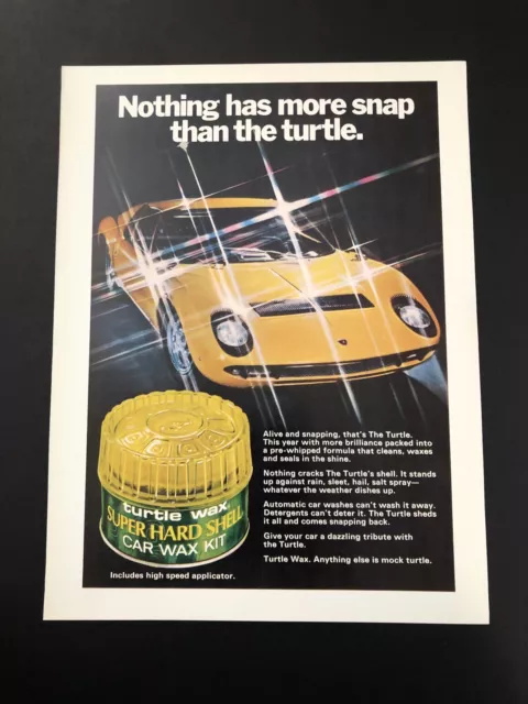 Lamborghini Miura Vintage Original Print Ad Advertisement Printed A30