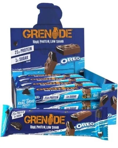 Grenade High Protein, Low Sugar Bar - Oreo, 12 x 60 g