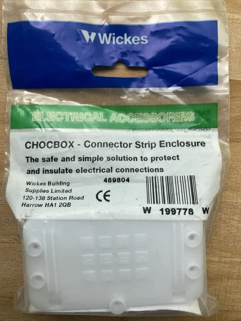 Wicks Box WICKES CHOCBOX ENCLOSURE Connector Strip 3amp-30-amp junction box data ...