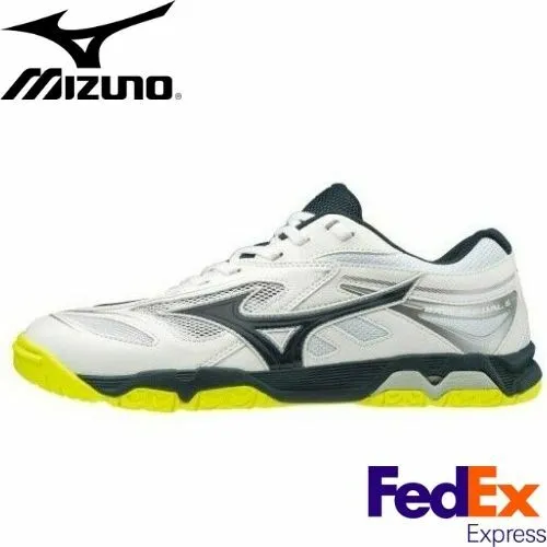 Mizuno Table Tennis Shoes WAVE MEDAL 6 White / Navy / Yellow Unisex 81GA1915 14