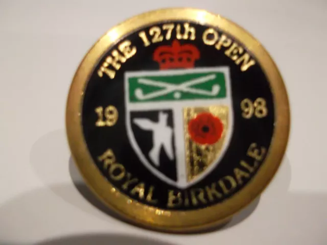 Royal Birkdale The 127th Open 1998 small brass golf ball marker