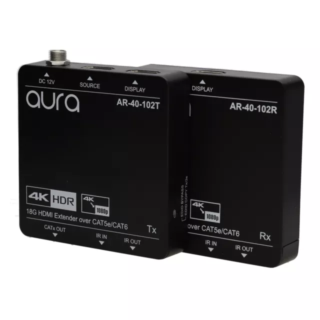 Aura HDMI 2.0 4K 60Hz RJ45 Extendeur Avec Boucle Sortie Et Ir 70m Gamme