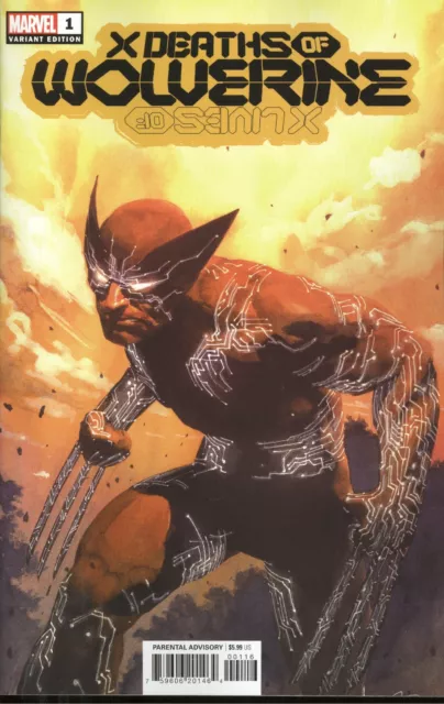 X Deaths Of Wolverine 1 Parel Variant Vf/Nm Marvel Hohc 2022