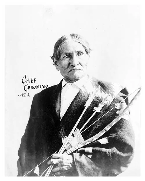 Silver Halide Photo Native American Chiricahua Apache Indian Chief Geronimo
