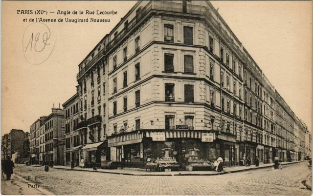 CPA PARIS 15th corner of Rue Lecourbe and Avenue de Vaugirard (66064)