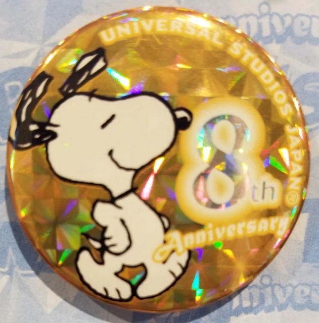 PEANUTS SNOOPY UNIVERSAL Studios Japan 8th Anniversary Pin 8.94 PicClick