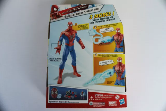 Amazing  SPIDER MAN  2 Triple Attaque Figur talking ---  Französische Version 2