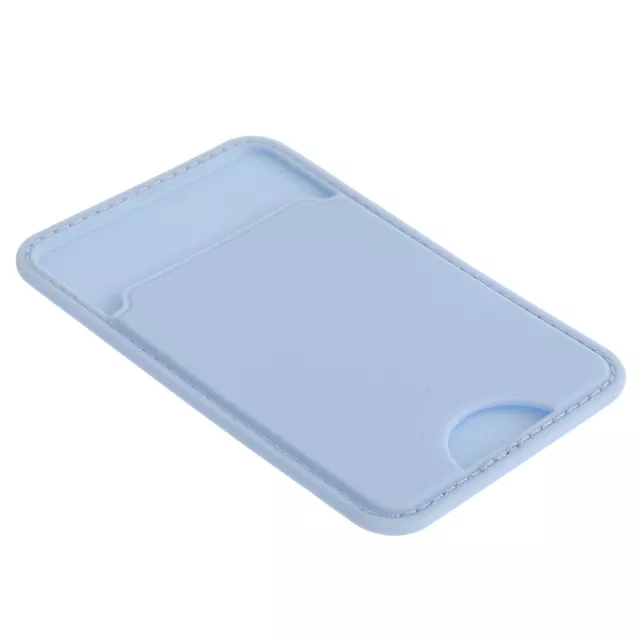 Silicone Adhesive Cell Phone Pocket (Blue)