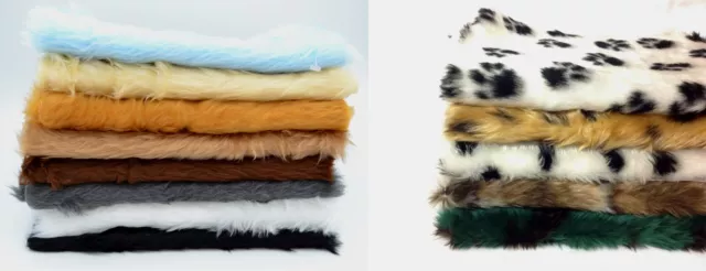 Animal Fun Faux Fur Fabric Material - Soft 20mm Pile Sold by Various Lengths