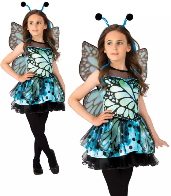 Clair Dessus Papillon Costume Fille Enfants Insecte Livre Jour Déguisement