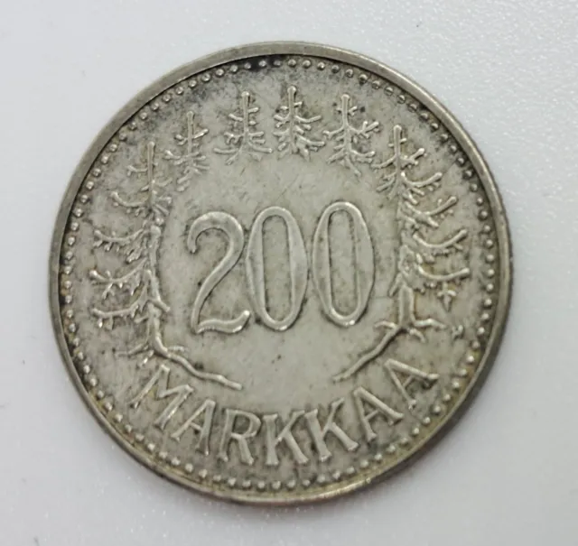 Finland 200 Markkaa 1956 Silver