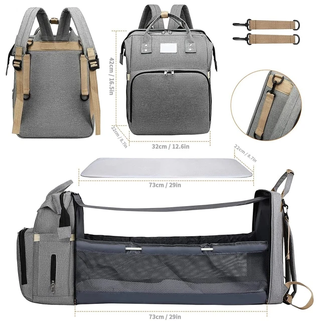 Baby Diaper Nappy Stroller  For Baby Maternity  Backpacks Crib Newborn Changing 3