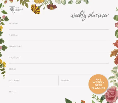 RHS Weekly Desk Planner by Royal Horticultural Society
