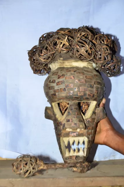 African Tribal Art ,Salampasu mask FROM Congo DRC