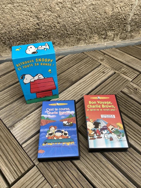 Cravate vintage Cacahuètes Snoopy pour rollers en soie faite aux États-Unis pour les lames bleu marine jaune des années 90 - France