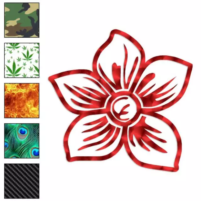 Flower Hibiscus, Vinyl Decal Sticker, 40 Patterns & 3 Sizes, #320