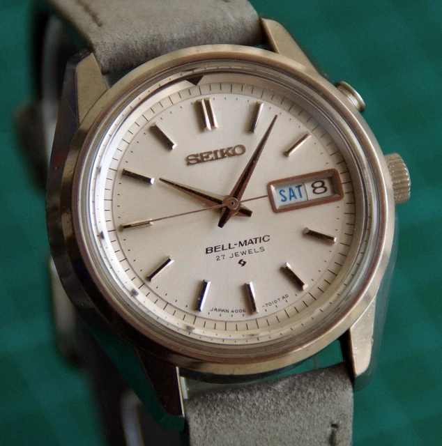 RARE 1972 SEIKO Bell-Matic 4006-6031 Bell Matic Bellmatic 17 Jewels